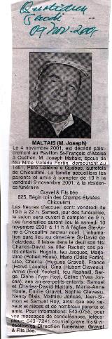 Généalogie Maltais