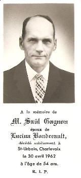 Généalogie Gagnon