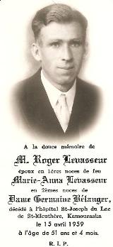 Généalogie Levasseur