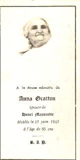 Généalogie Gratton