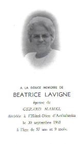 Généalogie Lavigne