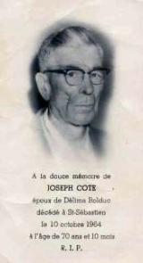 Généalogie Cote