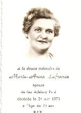 Généalogie Lafrance