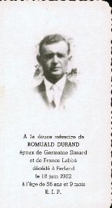 Généalogie Durand