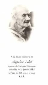 Généalogie Lebel