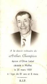 Généalogie Champion