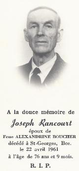 Généalogie Rancourt