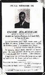 Généalogie Jolicoeur