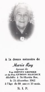 Généalogie Roy