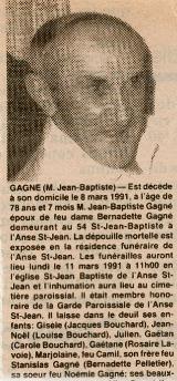 Généalogie Gagne