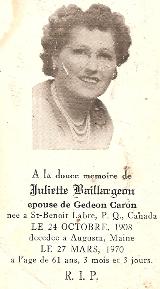 Généalogie Baillargeon