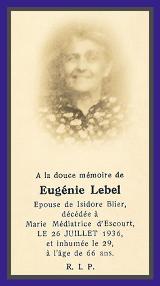 Généalogie Lebel