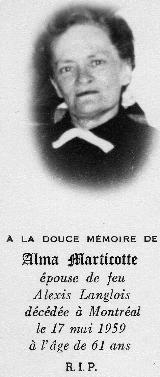 Généalogie Marticotte