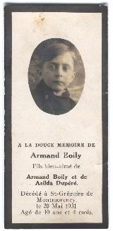 Généalogie Boily