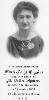 Généalogie Giguere