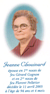 Généalogie Chouinard