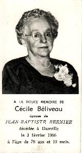 Généalogie Beliveau