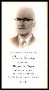 Généalogie Landry