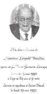 Généalogie Beaulieu