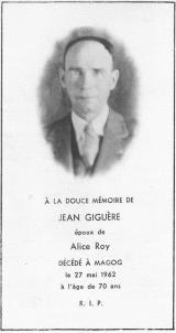 Généalogie Giguere