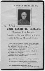 Généalogie Langlois