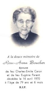 Généalogie Boucher