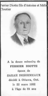 Généalogie Diotte