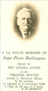 Généalogie Baillargeon