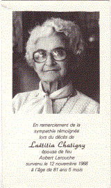 Généalogie Chatigny