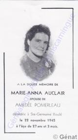 Généalogie Auclair