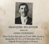 Généalogie Belanger