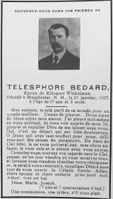 Généalogie Bedard