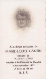 Généalogie Cantin