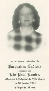 Généalogie Cadieux