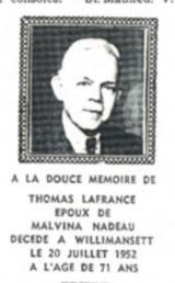 Généalogie Lafrance