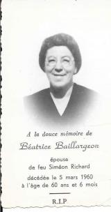 Généalogie Baillargeon