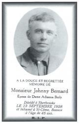 Généalogie Bernard