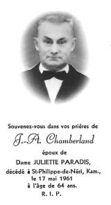 Généalogie Chamberland