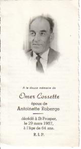 Généalogie Cossette