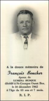 Généalogie Boucher