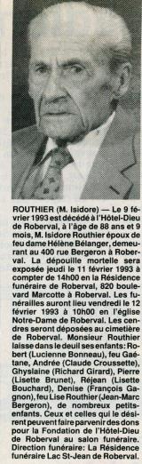 Généalogie Routhier