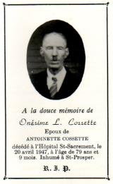 Généalogie Cossette