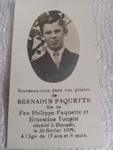 Généalogie Paquet