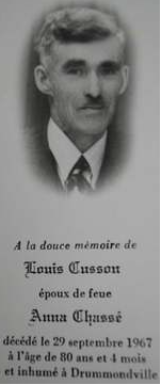 Généalogie Cusson